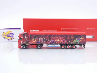 Preview: Herpa 320306 # Iveco S-Way Schubboden-Sattelzug " Perrotti - Italien " 1:87