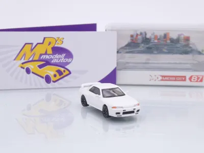 Preview: Micro City Herpa 87MC000102 # Nissan Skyline R32 GTR Baujahr 1992 " weiß " 1:87