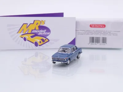 Wiking 0183 10 # BMW 2002 Limousine Baujahr 1966-71 " dunkelgrünblau " 1:87