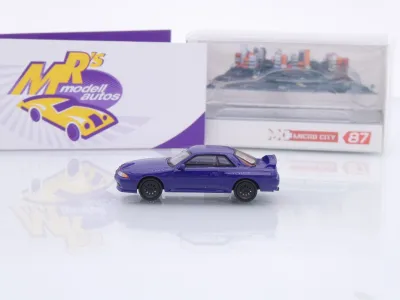 Preview: Micro City Herpa 87MC000101 # Nissan Skyline R32 GTR Baujahr 1992 " dunkelblau " 1:87