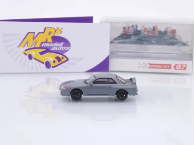 Preview: Micro City Herpa 87MC000094 # Nissan Skyline R32 GTR Baujahr 1992 " hellgrau " 1:87