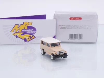 Preview: Wiking 0113 02 # Toyota Land Cruiser Geländewagen Baujahr 1960-77 " beige-weiß " 1:87