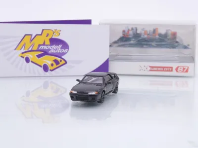 Micro City Herpa 87MC000091 # Nissan Skyline R32 GTR Baujahr 1992 " schwarz " 1:87