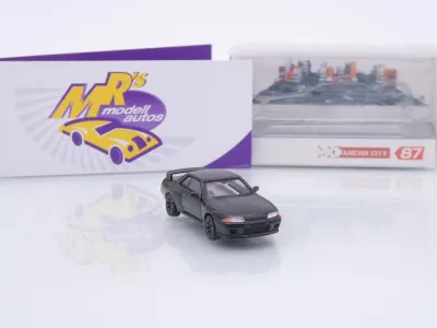 Preview: Micro City Herpa 87MC000091 # Nissan Skyline R32 GTR Baujahr 1992 " schwarz " 1:87