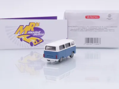 Preview: Wiking 0318 06 # Volkswagen VW T2b Bus Baujahr 1972-79 " blaugrau-weiß " 1:87