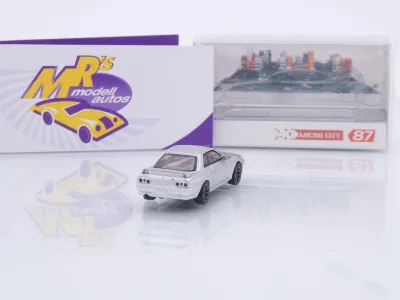 Preview: Micro City Herpa 87MC000092 # Nissan Skyline R32 GTR Baujahr 1992 " silbermetallic " 1:87