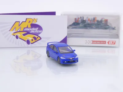 Preview: Micro City Herpa 87MC000088 # Honda Civic FD2 Baujahr 2007 " dunkelblau " 1:87