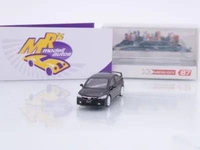 Micro City Herpa 87MC000100 # Honda Civic FD2 Baujahr 2007 " schwarz " 1:87