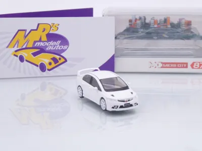 Preview: Micro City Herpa 87MC000099 # Honda Civic FD2 Baujahr 2007 " weiß " 1:87