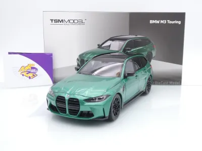 TSM Model 181030 # BMW M3 G81 Touring Baujahr 2023 " Isle of Man Green " 1:18