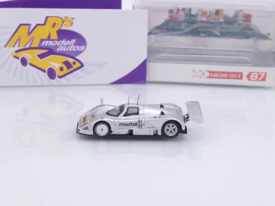 Preview: Micro City Herpa 87MC000082 # Mazda 787B Test Car 1991 " silbermetallic " 1:87