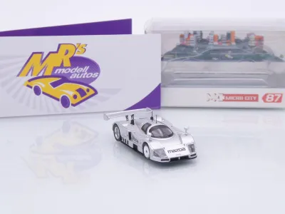 Preview: Micro City Herpa 87MC000082 # Mazda 787B Test Car 1991 " silbermetallic " 1:87