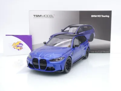 TSM Model 181029 # BMW M3 G81 Touring Baujahr 2023 " Portimaoblau-metallic " 1:18