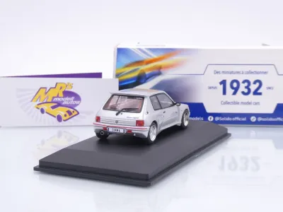 Preview: Solido S4310809 # Peugeot 205 GTI Dimma Baujahr 1992 " silbergraumetallic " 1:43