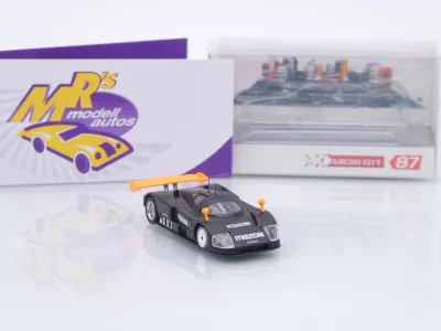 Preview: Micro City Herpa 87MC000096 # Mazda 787B Test Car 1991 " mattschwarz " 1:87