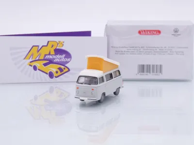 Wiking 0318 08 # Volkswagen VW T2b Bus Camper Baujahr 1972-79 " Lichtgrau " 1:87