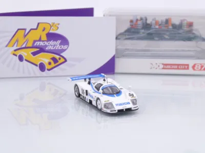 Preview: Micro City Herpa 87MC000095 # Mazda 787B 8th 24h Le Mans 1991 " Pierre Dieudonne - Takashi Yorino - Yojiro Terada " 1:87
