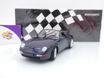 Minichamps 155061130 # Porsche 911 993 Cabrio Baujahr 1994 " dunkelblaumetallic " 1:18