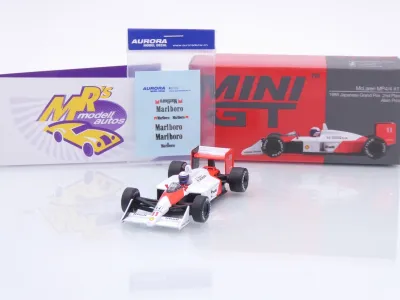 TSM Mini GT MGT01123-L # McLaren MP4/4 F1 #11 2nd Japan GP 1988 " Alan Prost " 1:64