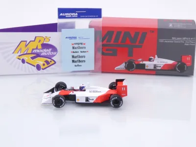 Preview: TSM Mini GT MGT01123-L # McLaren MP4/4 F1 #11 2nd Japan GP 1988 " Alan Prost " 1:64