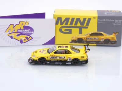 Preview: TSM MINI GT MGT01182-R # Nissan Skyline GT-R R34 Liberty Walk " Pennzoil Design " 1:64