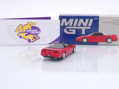 Preview: TSM MINI GT MGT01175-L # Honda NSX Prototyp Sport 1989 LHD rot-schwarz " Ayrton Senna " 1:64