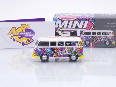 Preview: TSM MINI GT MGT01191-L # Volkswagen VW T1 Bus 1967 " Mizu Design Hippie " 1:64