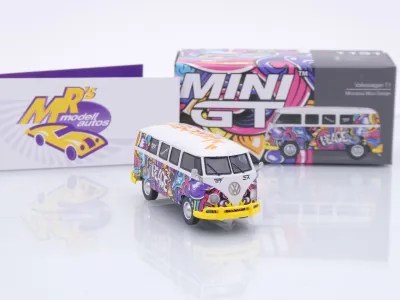 Preview: TSM MINI GT MGT01191-L # Volkswagen VW T1 Bus 1967 " Mizu Design Hippie " 1:64