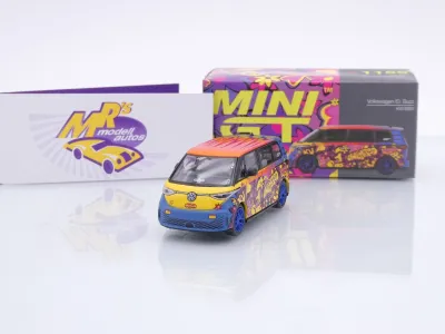 TSM MINI GT MGT01159-L # Volkswagen VW ID. Buzz 2025 LHD " KW BBS Hippie " 1:64