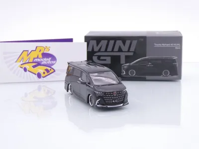 Preview: TSM MINI GT MGT01179-L # Toyota Alphard 40 Van 2025 LHD " Black - schwarz " 1:64