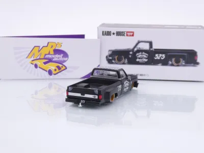 Preview: TSM MINI GT KHMG236 # Chevrolet Silverado Dually schwarz " Kaido House - Hot Rod " 1:64