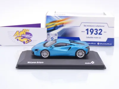 Preview: Solido S4313503 # McLaren Artura Hybrid Baujahr 2022 " türkisblaumetallic " 1:43