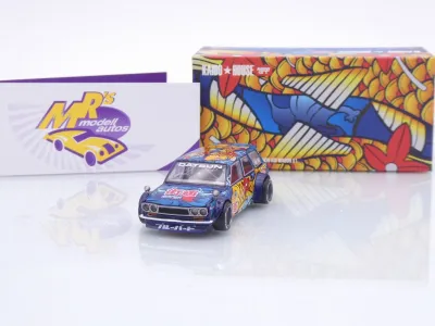 TSM MINI GT KHMG248 # Nissan Datsun 510 Wagon " Kaido House - KOI Fische " 1:64
