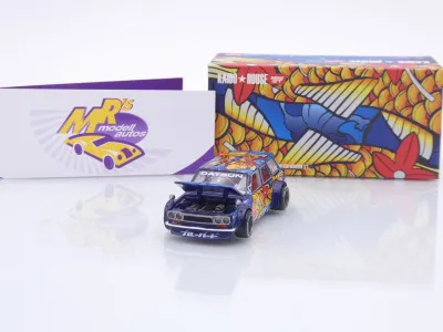 Preview: TSM MINI GT KHMG248 # Nissan Datsun 510 Wagon " Kaido House - KOI Fische " 1:64
