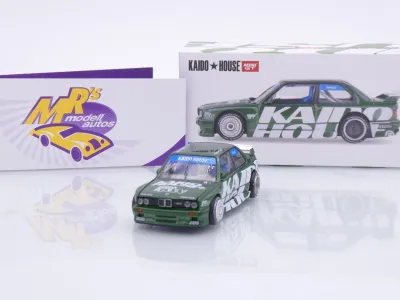 TSM MINI GT KHMG242 # BMW M3 E30 dunkelgrünmetallic " Kaido House - KAIDO WORKS V2 " 1:64