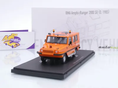 Autocult 12021-2 # RMA Amphi-Ranger 2800 SR Baujahr 1985 orange " Rettungsfahrzeug " 1:43