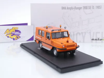 Preview: Autocult 12021-2 # RMA Amphi-Ranger 2800 SR Baujahr 1985 orange " Rettungsfahrzeug " 1:43