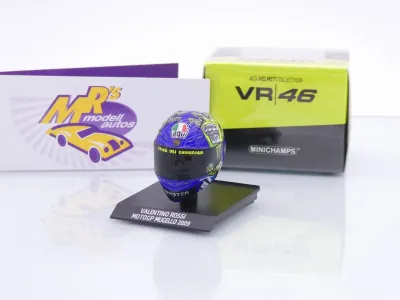 Minichamps 315090076 # AGV Fahrerhelm MotoGP Mugello 2009 " Valentino Rossi " 1:10