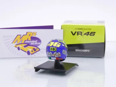 Preview: Minichamps 315090076 # AGV Fahrerhelm MotoGP Mugello 2009 " Valentino Rossi " 1:10
