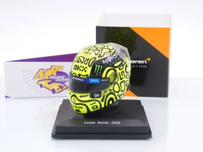 Spark 5HF141 # Helm Formel 1 Team McLaren " Lando Norris #4 / Monster 2024 " 1:5