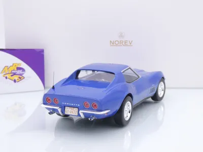 Preview: Norev 189034 # Chevrolet Corvette C3 Coupe Baujahr 1969 " LeMans Blue metallic " 1:18