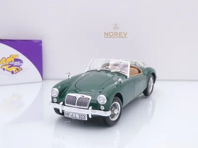 Norev 182610 # MGA Roadster Baujahr 1955 " British Racing Green " 1:18