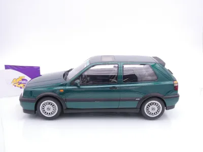 Preview: Ottomobile G099 # Volkswagen VW Golf 3 III VR6 Baujahr 1992 " dunkelgrünmetallic " 1:12