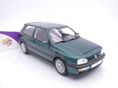 Ottomobile G099 # Volkswagen VW Golf 3 III VR6 Baujahr 1992 " dunkelgrünmetallic " 1:12