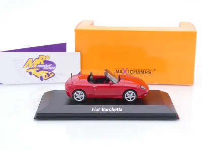 Preview: Maxichamps 940121930 # Fiat Barchetta Cabrio Baujahr 1995 " Fiatrot " 1:43