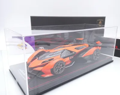 MR Collection LAMBO043B # Lamborghini V12 Vision Gran Turismo 2020 " orangemetallic-schwarz ( Arancio Egon ) " 1:18