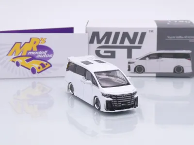Preview: TSM MINI GT MGT01180-L # Toyota Alphard 40 KUHL Van Baujahr 2025 LHD " weißmetallic " 1:64