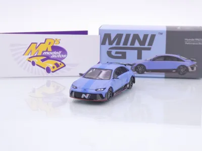 TSM MINI GT MGT01208-L # Hyundai RN22E VP1 Baujahr 2021 LHD " Performance Blue " 1:64