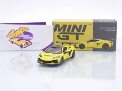 TSM MINI GT MGT01158-L # Chevrolet Corvette C8 ZR1 Baujahr 2025 LHD " Yellow gelb " 1:64