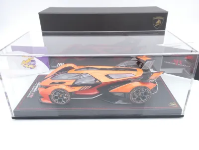 Preview: MR Collection LAMBO043B # Lamborghini V12 Vision Gran Turismo 2020 " orangemetallic-schwarz ( Arancio Egon ) " 1:18